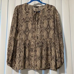 Shein Curve Plus Size Babydoll Top with tie